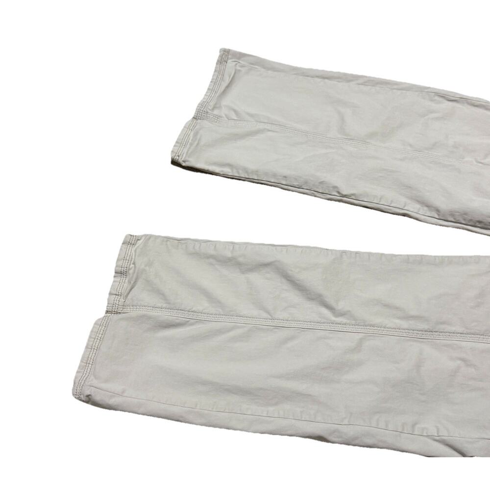 Garage Khaki Cargo Pants Sz 5 Juniors Y2K 2000s Utility Boot Cut Pockets Beige - Picture 6 of 11